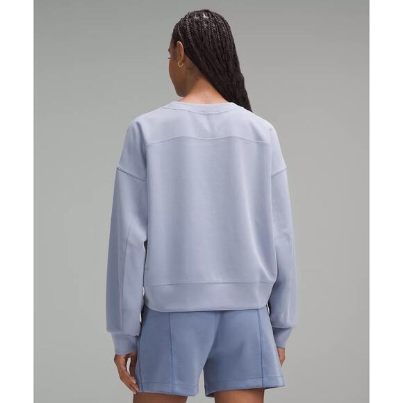 Lululemon Sweatshirt Softstreme Perfectly Oversized Pullover Crewneck Purple - Picture 2 of 8